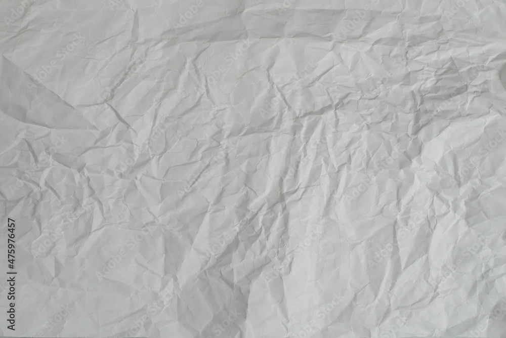 Crumpled white paper background. Crumpled white paper background.