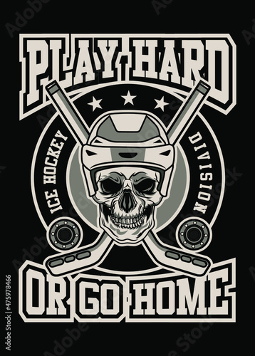 ICE HOCKEY SKULL
