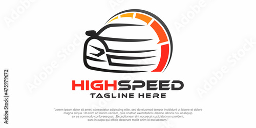 Car Garage Premium Concept Logo Design