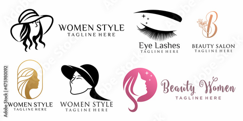 collection Women Beauty Hair Salon Logo Design