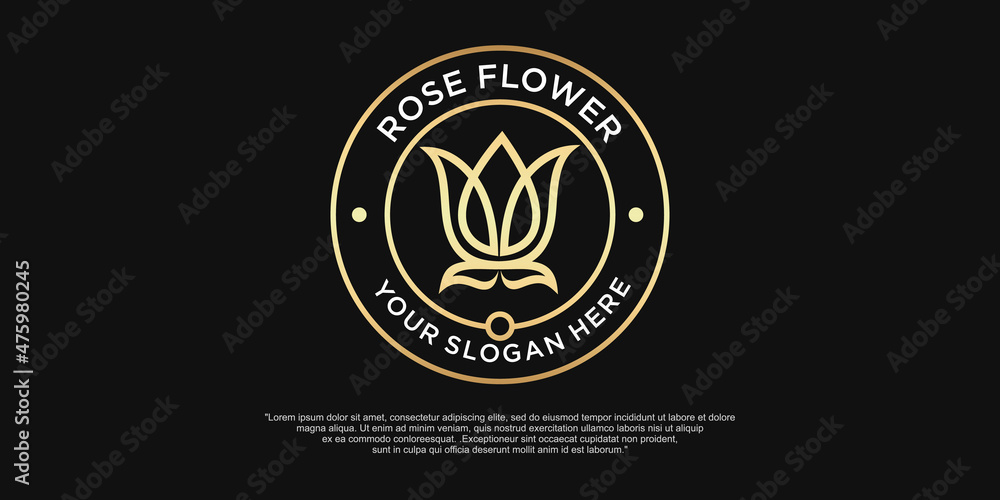 Abstract linear tulip icon. Flower bud symbol. Beauty, spa salon, cosmetics or boutique logo. Abstract linear tulip icon. Flower bud symbol. Beauty, spa salon, cosmetics or boutique logo.