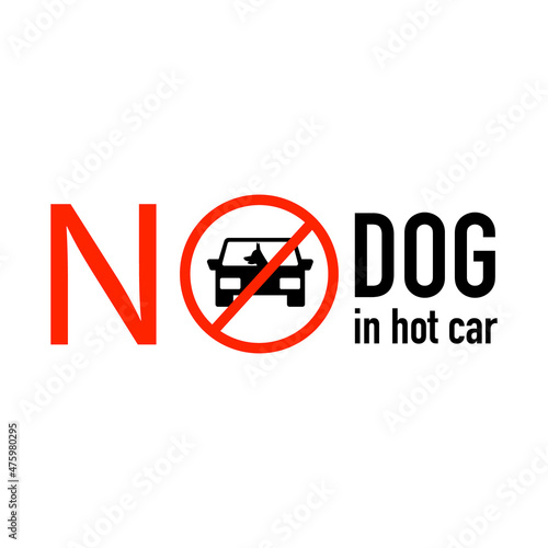 Free Download Caution no dog inside in a hot car. - GFXLoad