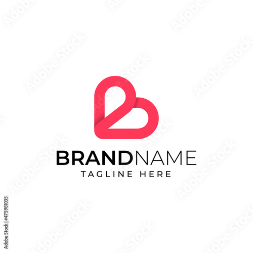 Fotografie 2b or b or love monogram logo