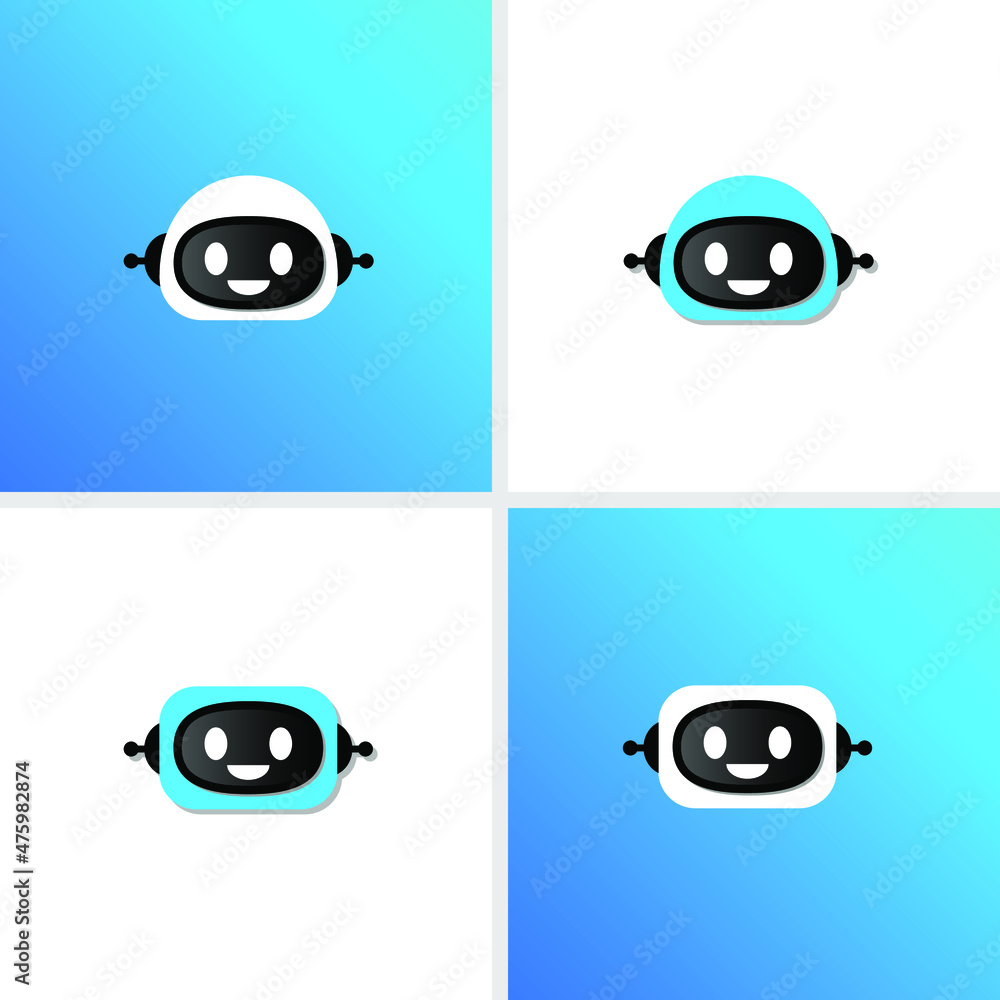 illustration vector graphic of robot head. fit for education, icon, mascot design, business. illustration vector graphic of robot head. fit for education, icon, mascot design, business.