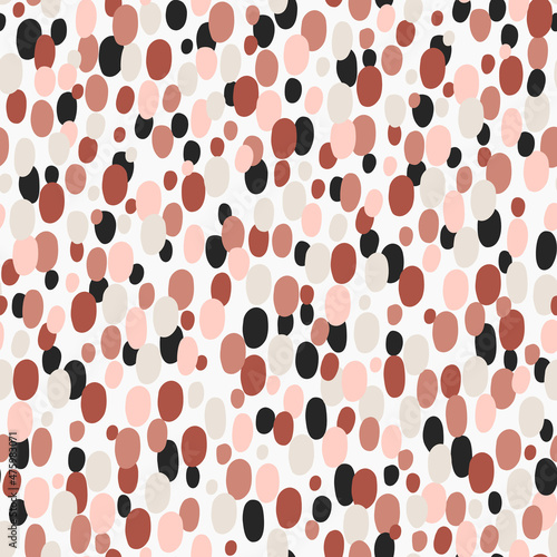 Seamless pattern with colorful ovals