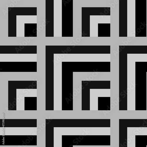 Seamless pattern - needlework - patchwork or patchwork. Design element