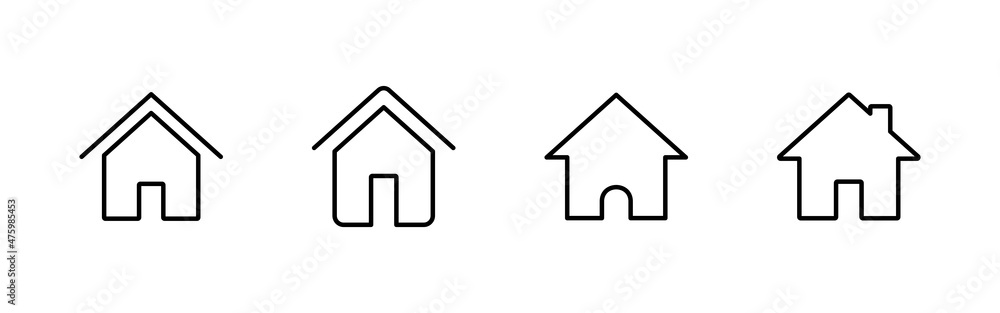 House icons set. Home sign and symbol House icons set. Home sign and symbol
