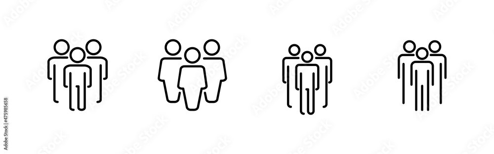people icons set. person sign and symbol. User Icon vector people icons set. person sign and symbol. User Icon vector