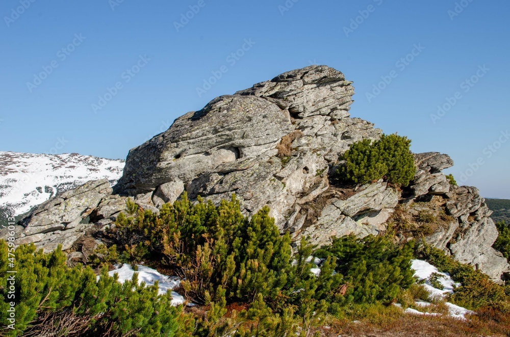 rocks in the mountains