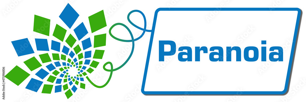 Paranoia Green Blue Squares Floral Box Line Paranoia Green Blue Squares Floral Box Line
