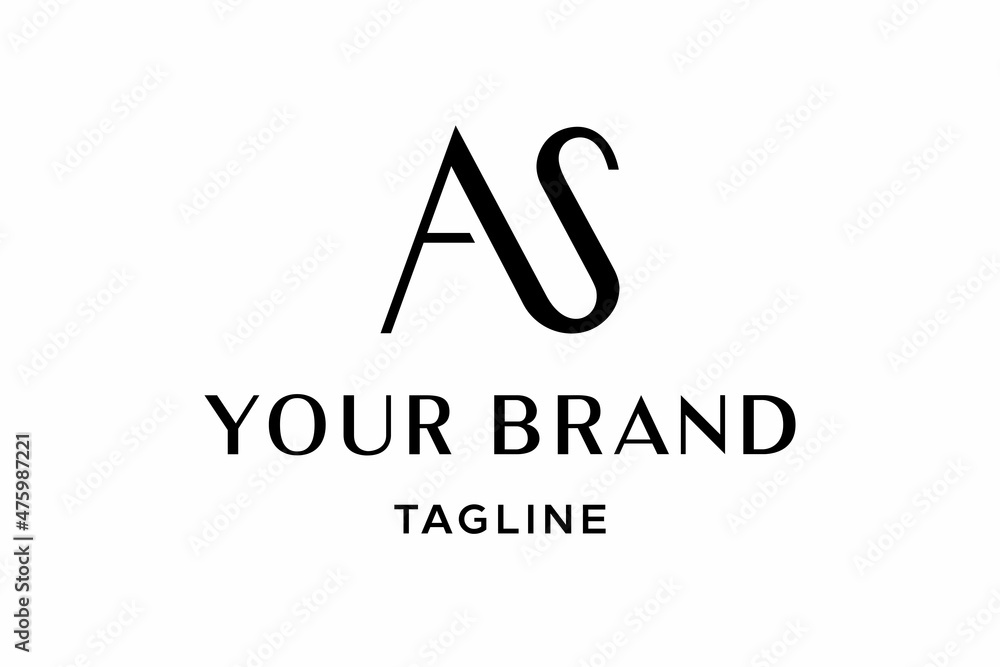 as-logo-design-stock-vector-adobe-stock