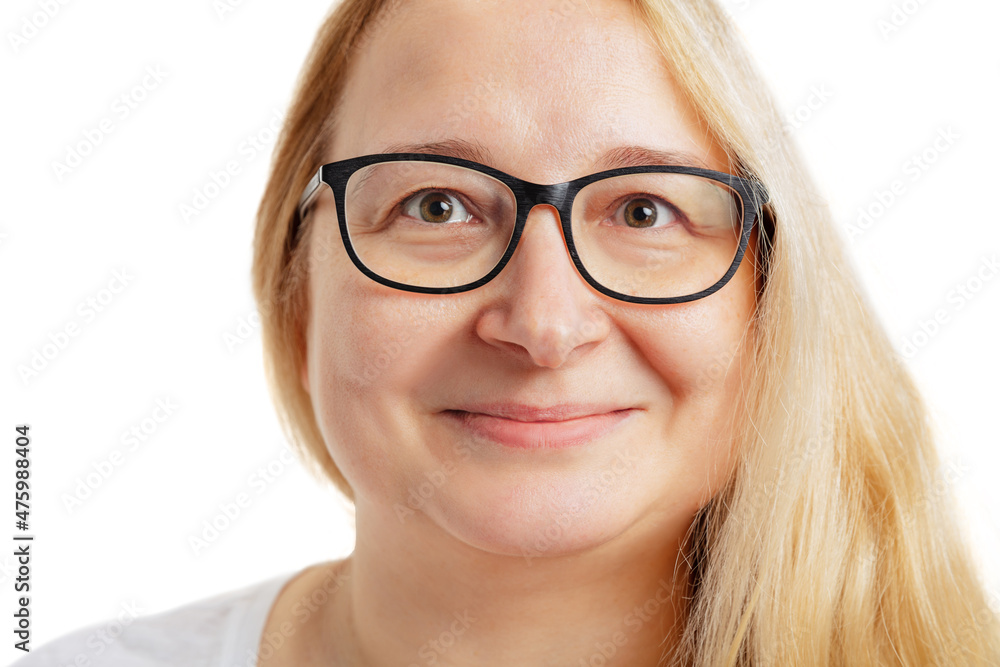 Close-up portrait of woman. Female face without makeup. Anti-aged cosmetology, well-kept skin, medicine and health. Close-up portrait of woman. Female face without makeup. Anti-aged cosmetology, well-kept skin, medicine and health.