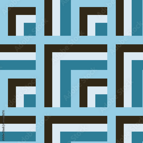 Seamless pattern - needlework - patchwork or patchwork. Design element