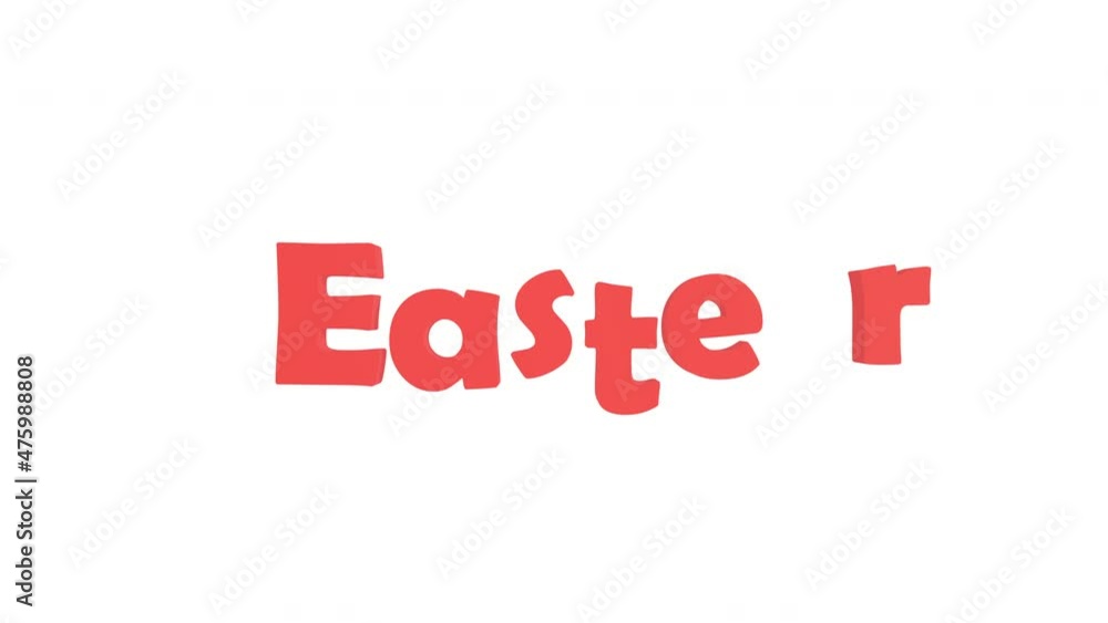 3d render word Easter isolated on white 3d render word Easter isolated on white