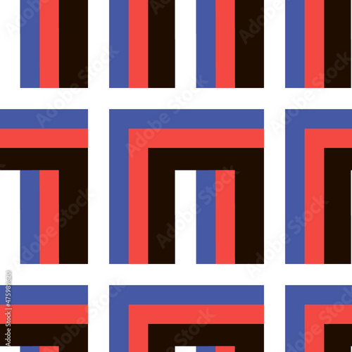 Seamless pattern - needlework - patchwork or patchwork. Design element