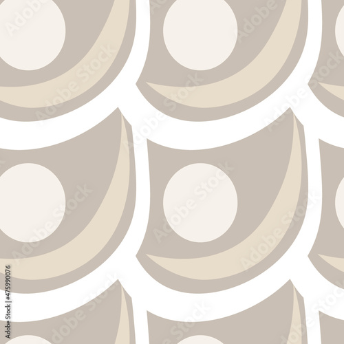 Illustration A seamless pattern on a square background - the scales of a fish, mermaid or dragon. Design element