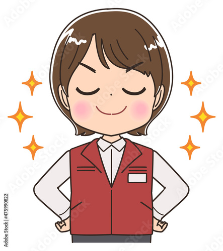 電気屋・ゲームセンター店員の女性
