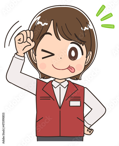 電気屋・ゲームセンター店員の女性