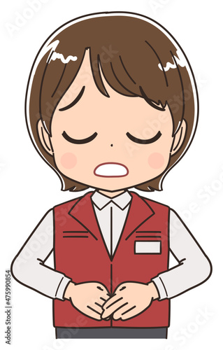 電気屋・ゲームセンター店員の女性