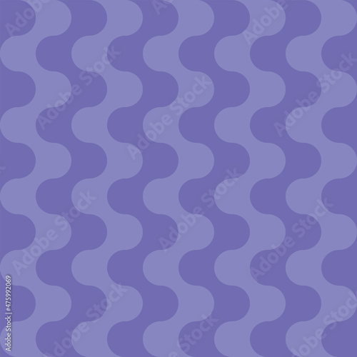 Abstrsct geometric vintage seamless pattern. Modern ornament with groovy curved lines. 60s, 70s aestetic, wavy colorful stripes
