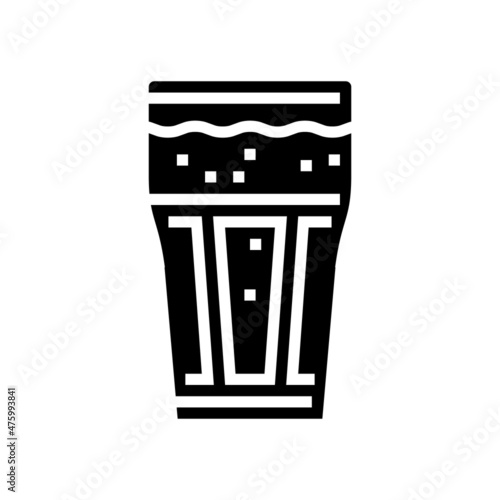 chocolate coffee glyph icon vector. chocolate coffee sign. isolated contour symbol black illustration