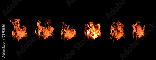 a bonfire of thermal energy on a black background 12 images of different types of electricity