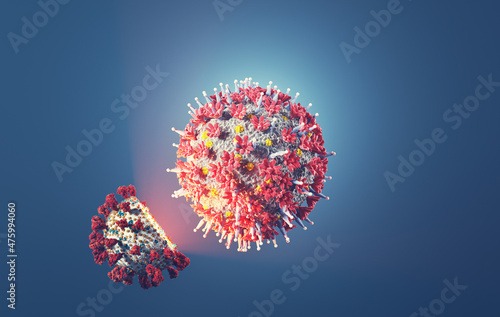 Fotografie Coronavirus Covid-19 omicron mutation