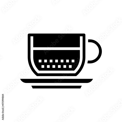espresso coffee glyph icon vector. espresso coffee sign. isolated contour symbol black illustration