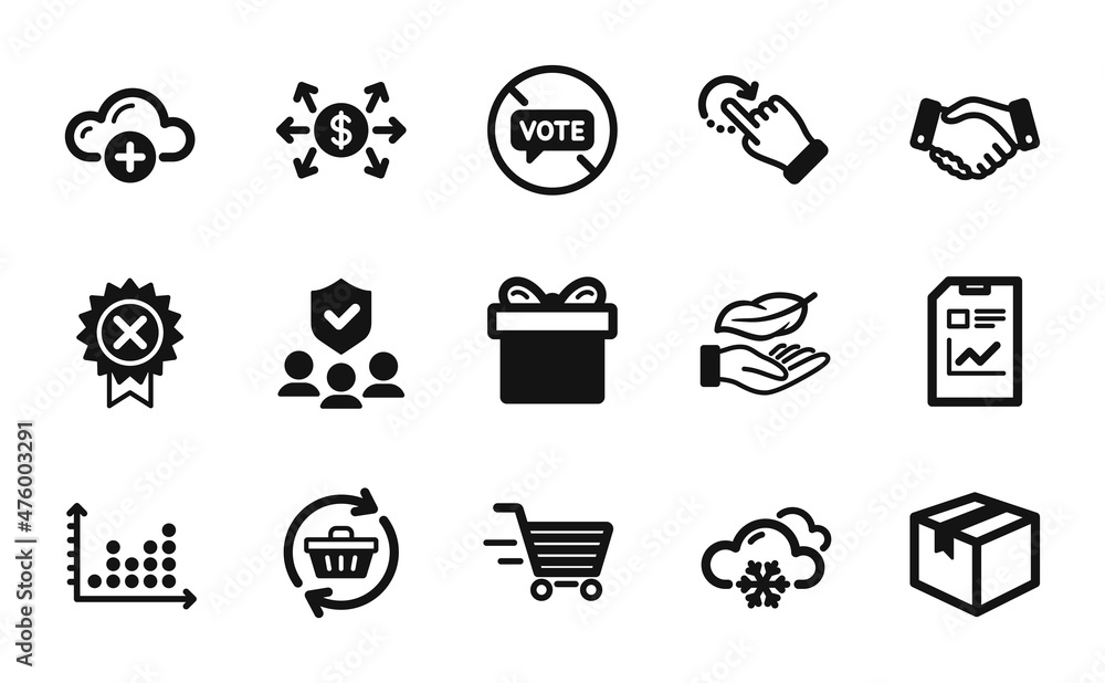 Vector set of Dot plot, Refresh cart and Stop voting icons simple set. People insurance, Snow weather and Rotation gesture icons. Lightweight, Parcel and Employees handshake signs. Vector Vector set of Dot plot, Refresh cart and Stop voting icons simple set. People insurance, Snow weather and Rotation gesture icons. Lightweight, Parcel and Employees handshake signs. Vector