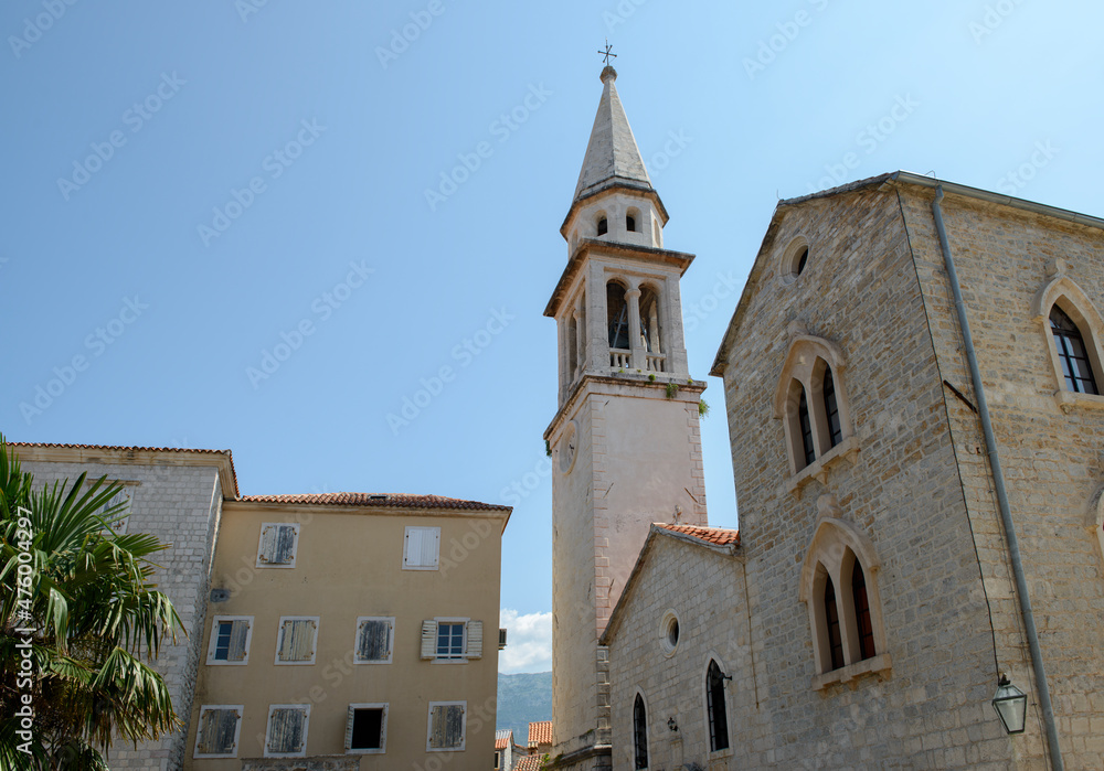 St. Ivan's church in Old Town of Budva, Montenegro.