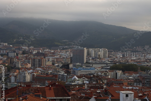 Bilbao seen from a hill