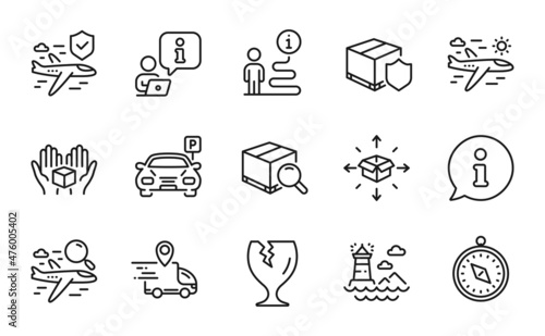 Tela Transportation icons set