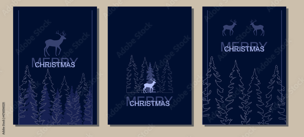 poster, banner, spruce, tree, pine, forest, tree, holiday, christmas, flyer, business card, set, collection, new year, herringbone, deer, travel, nature, ecology, pine needles, natural, reserve, park,