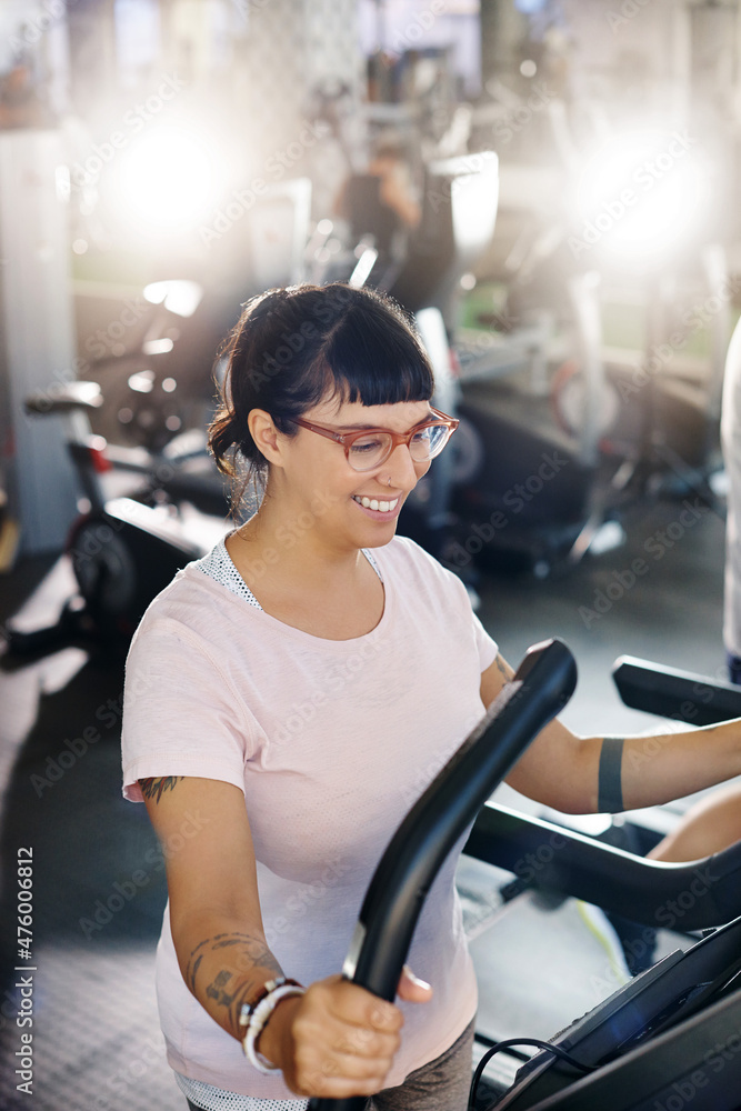 Burning away the pounds on the treadmill
