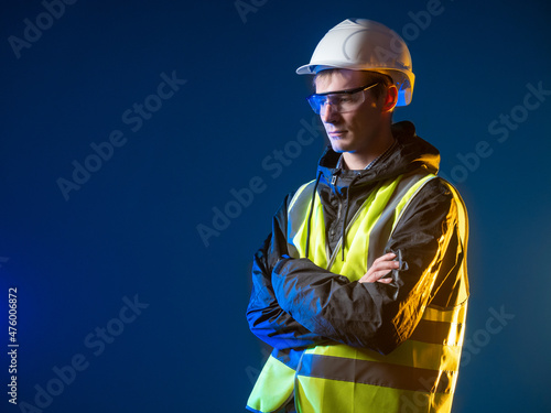 A builder or engineer in a ...