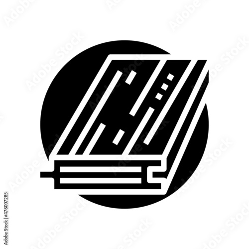 parquet wooden floor glyph icon vector. parquet wooden floor sign. isolated contour symbol black illustration