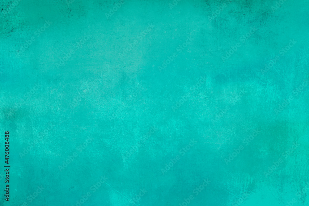 Aquamarine stained  grungy background