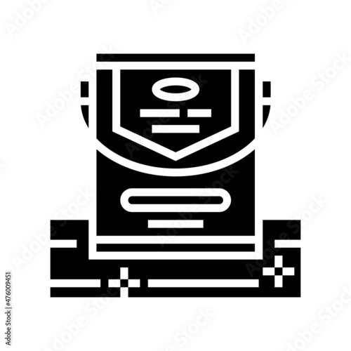 parquet varnish glyph icon vector. parquet varnish sign. isolated contour symbol black illustration