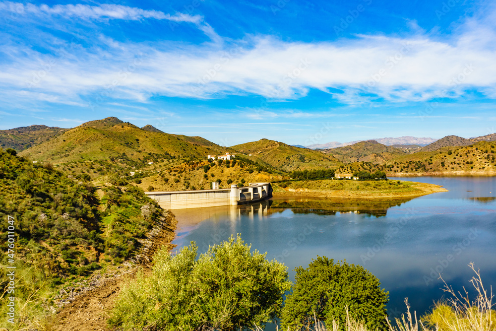 Casasola Dam in Andalucia, Spain