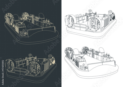 Navy carrier hovercraft drawings
