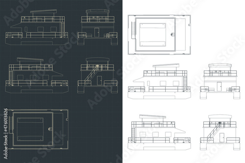 Houseboat blueprints