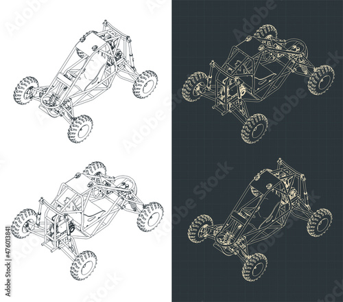 Buggy isometric blueprints