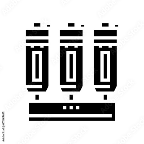 refining olive glyph icon vector. refining olive sign. isolated contour symbol black illustration