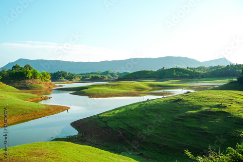 See sight in Laos with fresh air and beautiful mountain