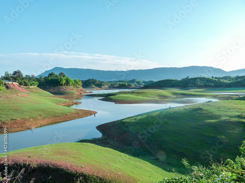 See sight in Laos with fresh air and beautiful mountain