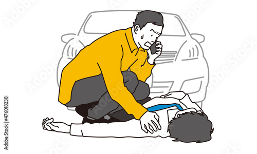 車で人身事故を起こすドライバー