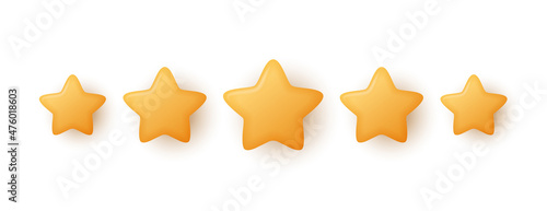 Fotografia Five yellow stars