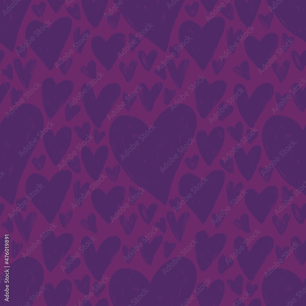 Seamless valentines pattern with hearts for postcard and gifts and cards Seamless valentines pattern with hearts for postcard and gifts and cards