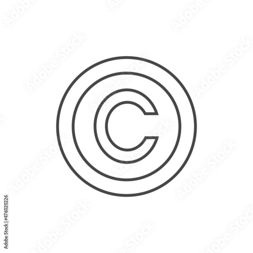 Copyright symbol vector