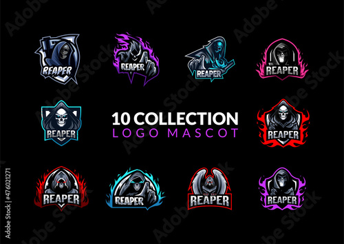 Reaper logo mascot collection design